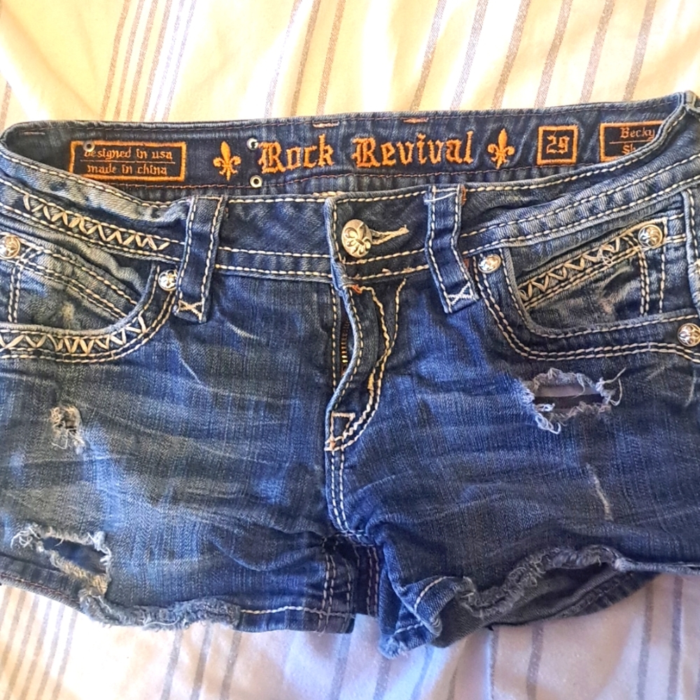Rock revival Jean shorts